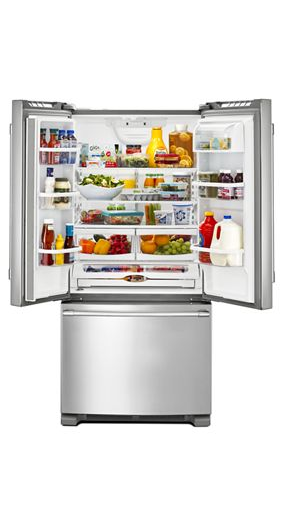 33-Inch Wide French Door Refrigerator with Water Dispenser - 22 Cu. Ft
