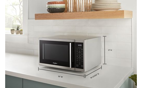 0.9 Cu. Ft. Capacity Countertop Microwave with 900 Watt Cooking Power