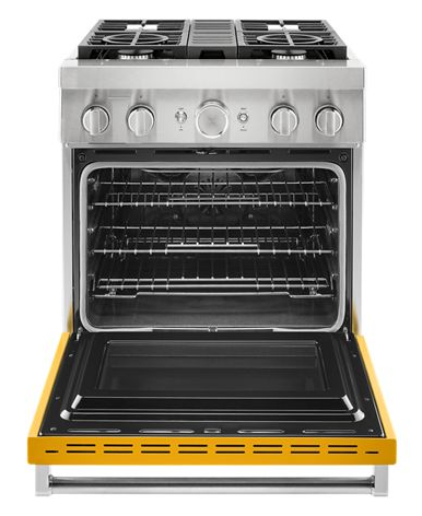 KitchenAid® 30'' Smart Commercial-Style Dual Fuel Range with 4 Burners