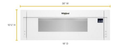 1.1 cu. ft. Low Profile Microwave Hood Combination.