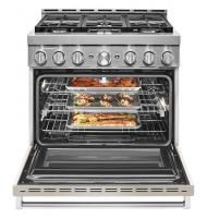 KitchenAid® 36'' Smart Commercial-Style Gas Range with 6 Burners