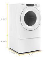 7.4 cu. ft. Front Load Electric Dryer with Intuitive Touch Controls