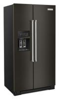 19.9 cu ft. Counter-Depth Side-by-Side Refrigerator with Exterior Ice and Water and PrintShield™ finish