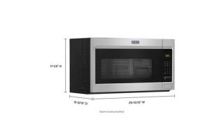 Over-the-Range Microwave with stainless steel cavity - 1.7 cu. ft.