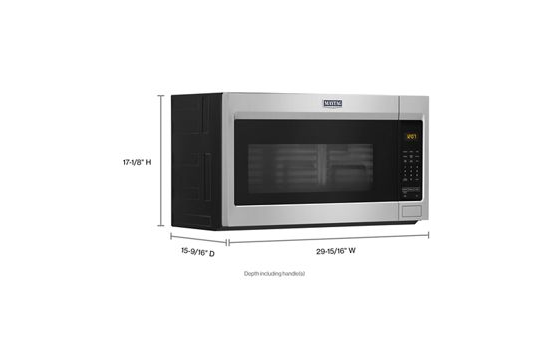 Over-the-Range Microwave with stainless steel cavity - 1.7 cu. ft.