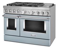 KitchenAid® 48'' Smart Commercial-Style Dual Fuel Range with Griddle