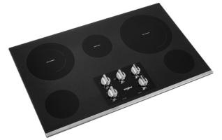 36-inch Electric Ceramic Glass Cooktop with Two Dual Radiant Elements