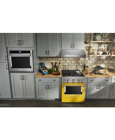 KitchenAid® 30'' Smart Commercial-Style Dual Fuel Range with 4 Burners