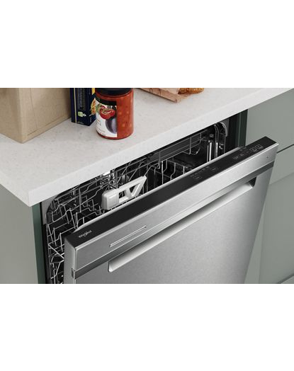 Pocket Handle Dishwasher with 3rd Rack & Large Capacity