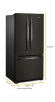 33-inch Wide French Door Refrigerator - 22 cu. ft