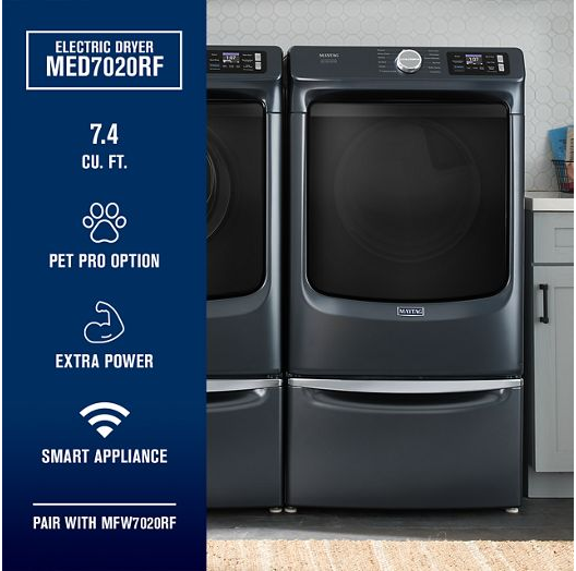 Smart Pet Pro Front Load Electric Dryer - 7.4 CU. FT.