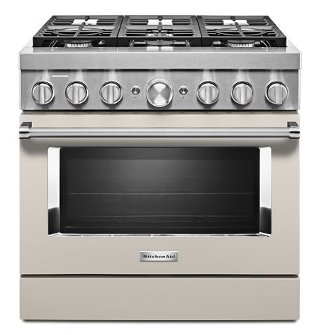 KitchenAid® 36'' Smart Commercial-Style Dual Fuel Range with 6 Burners