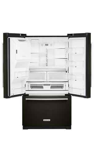 26.8 cu. ft. 36-Inch Width Standard Depth French Door Refrigerator with Exterior Ice and Water and PrintShield™ finish