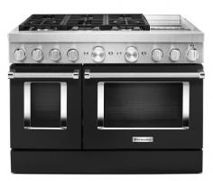 KitchenAid® 48'' Smart Commercial-Style Dual Fuel Range with Griddle
