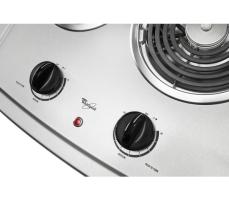 21-inch Electric Cooktop with Stainless Steel Surface