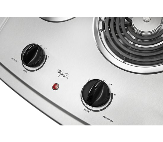 21-inch Electric Cooktop with Stainless Steel Surface