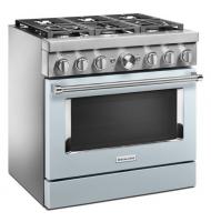 KitchenAid® 36'' Smart Commercial-Style Dual Fuel Range with 6 Burners
