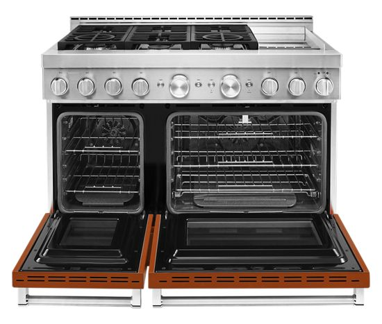  KitchenAid® 48'' Smart Commercial-Style Gas Range with Griddle