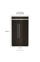 30.0 cu. ft 48-Inch Width Built-In Side by Side Refrigerator with PrintShield™ Finish