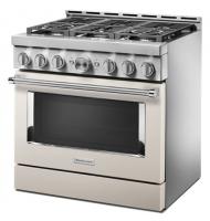 KitchenAid® 36'' Smart Commercial-Style Gas Range with 6 Burners