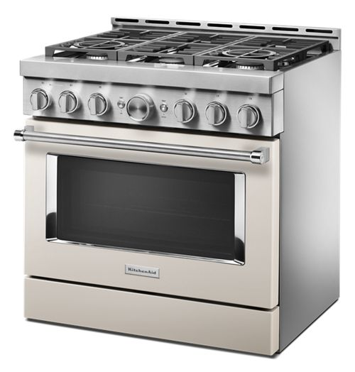KitchenAid® 36'' Smart Commercial-Style Gas Range with 6 Burners