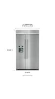 29.5 cu. ft 48-Inch Width Built-In Side by Side Refrigerator with PrintShield™ Finish