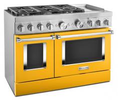 KitchenAid® 48'' Smart Commercial-Style Dual Fuel Range with Griddle