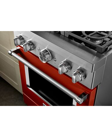 KitchenAid® 30'' Smart Commercial-Style Dual Fuel Range with 4 Burners