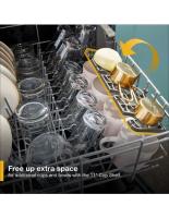 Quiet Dishwasher with Adjustable Upper Rack