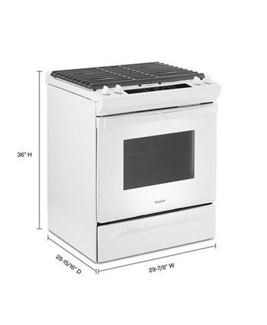 5.0 Cu. Ft. Whirlpool® Gas Range with Frozen Bake™ Technology