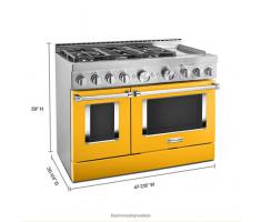  KitchenAid® 48'' Smart Commercial-Style Gas Range with Griddle