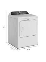7.0 Cu. Ft. Whirlpool® Top Load Electric Dryer with Moisture Sensor