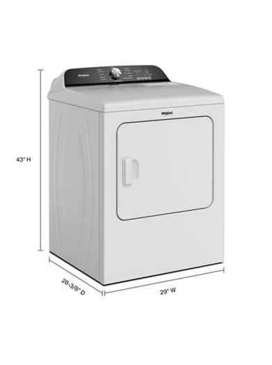 7.0 Cu. Ft. Whirlpool® Top Load Electric Dryer with Moisture Sensor