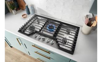 36-inch Gas Cooktop with EZ-2-Lift™ Hinged Cast-Iron Grates