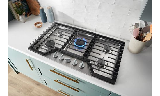 36-inch Gas Cooktop with EZ-2-Lift™ Hinged Cast-Iron Grates
