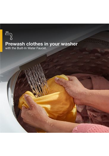 4.6 Cu. Ft. Top Load Impeller Washer with Built-in Faucet