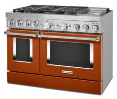 KitchenAid® 48'' Smart Commercial-Style Dual Fuel Range with Griddle
