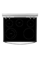 5.3 cu. ft. Whirlpool® electric range with Frozen Bake™ technology.