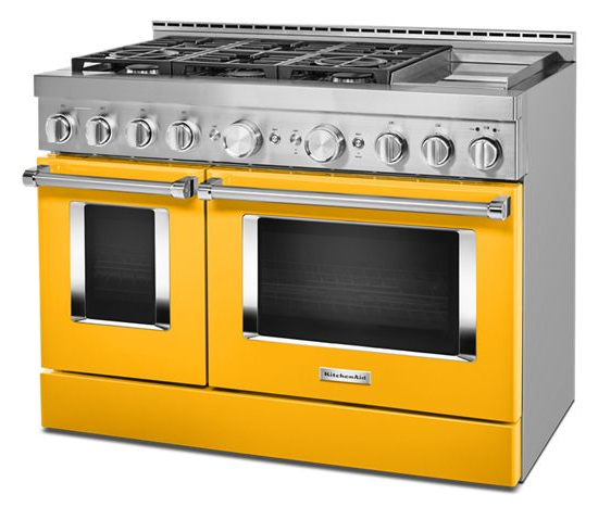  KitchenAid® 48'' Smart Commercial-Style Gas Range with Griddle