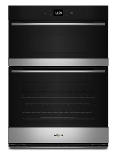 6.4 Total Cu. Ft. Combo Wall Oven with Air Fry When Connected.