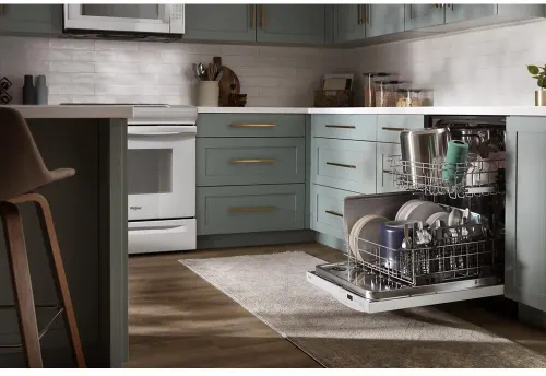 Large Capacity Dishwasher with Tall Top Rack
