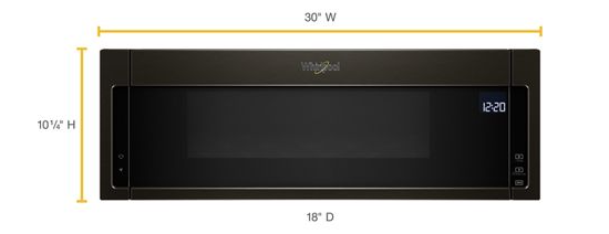 1.1 cu. ft. Low Profile Microwave Hood Combination.
