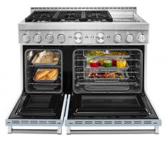  KitchenAid® 48'' Smart Commercial-Style Gas Range with Griddle