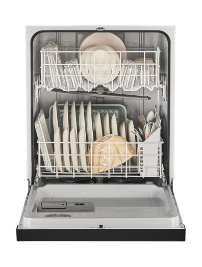 Quiet Dishwasher with Heated Dry and Factory-Installed Power Cord