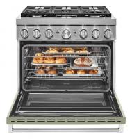 KitchenAid® 36'' Smart Commercial-Style Dual Fuel Range with 6 Burners
