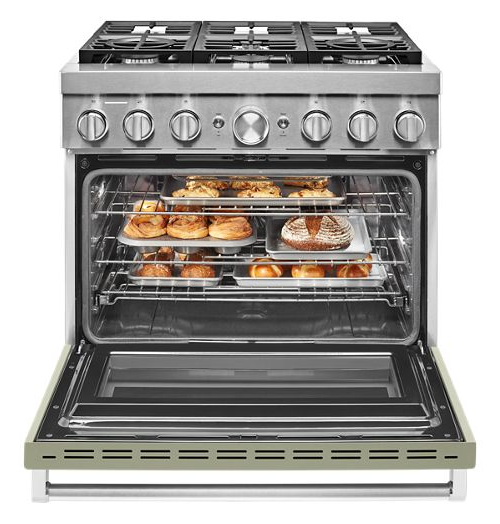 KitchenAid® 36'' Smart Commercial-Style Dual Fuel Range with 6 Burners