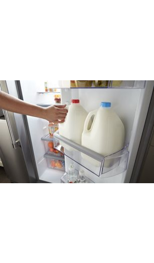 36- Inch Wide Counter Depth Side-by-Side Refrigerator- 21 Cu. Ft.