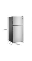 30-Inch Wide Top Freezer Refrigerator with PowerCold® Feature- 18 Cu. Ft.