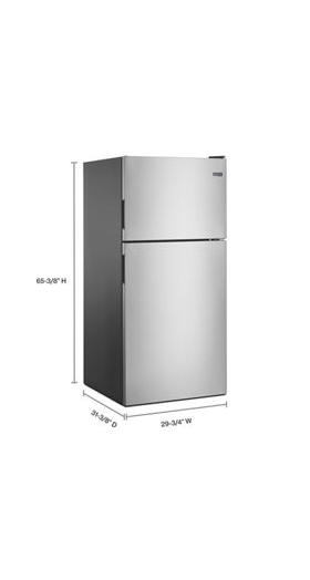 30-Inch Wide Top Freezer Refrigerator with PowerCold® Feature- 18 Cu. Ft.