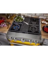 KitchenAid® 30'' Smart Commercial-Style Dual Fuel Range with 4 Burners
